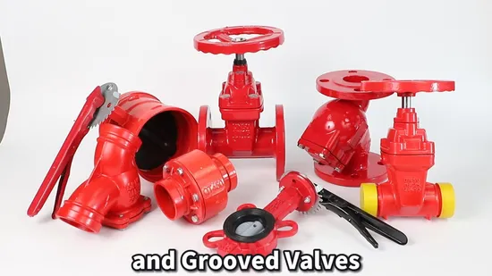 OS&Y / Nrs Rising Stem / Non-Rising Stem Ductile Iron Gate Valve, Flanged or Grooved End, FM/UL Approved Fire Protection Valve